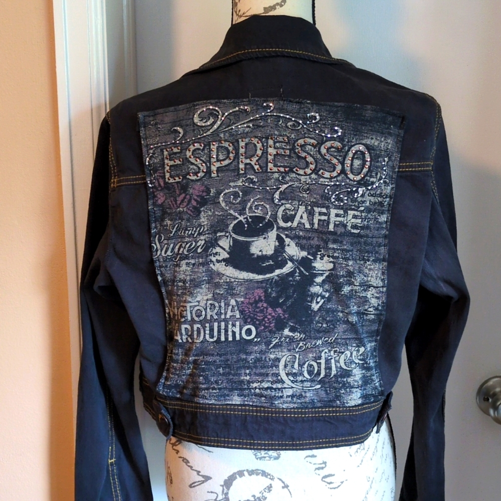 Coffee jean jacket